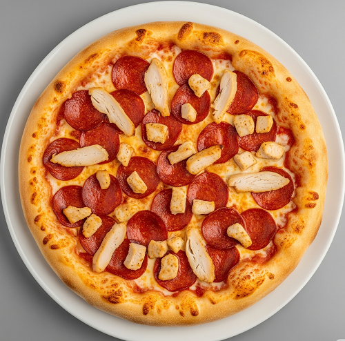 Chicken & Pepperoni Pizza 