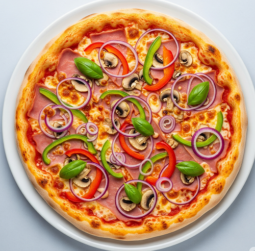 Ham & Mushroom Pizza 