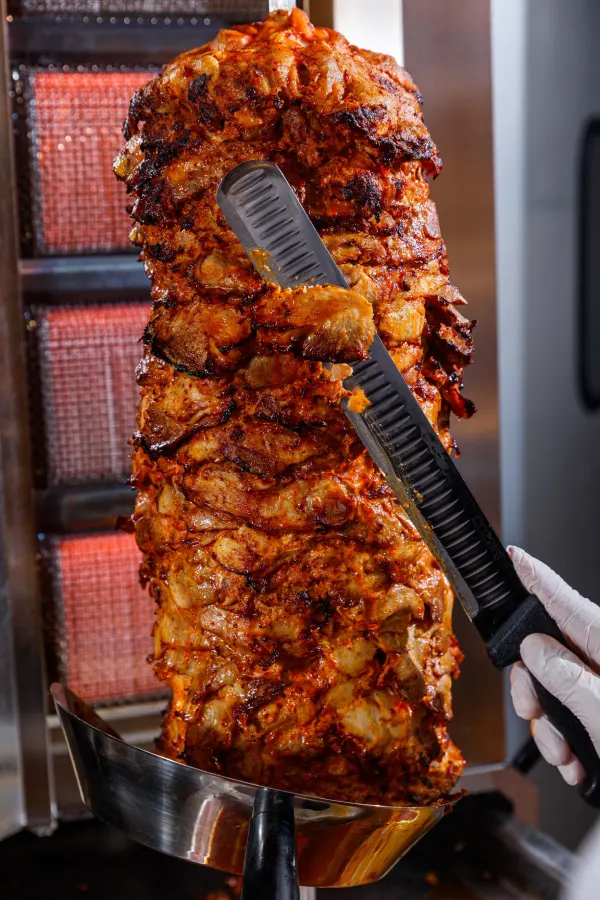 Doner Kebab  Served at Stavs Kebab Shop Boness