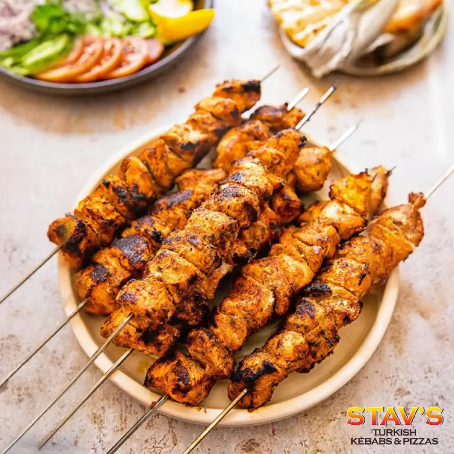 Chicken kebab served at Stavs Kebab House Restaurant in Boness