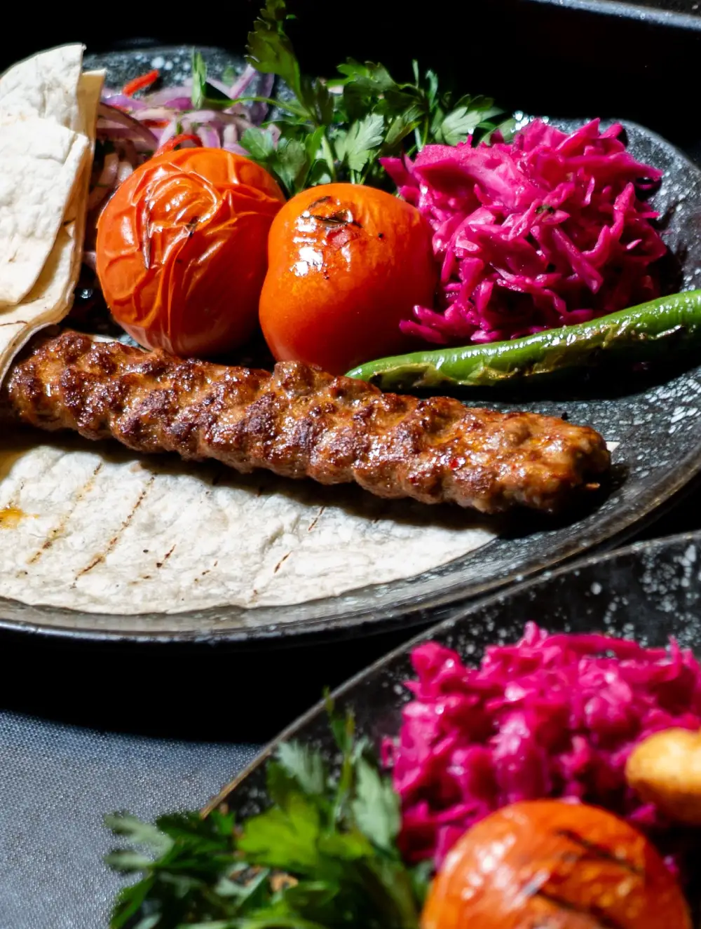 Charcoal grilled dishes served at Stavs Kebab House Restaurant in Boness