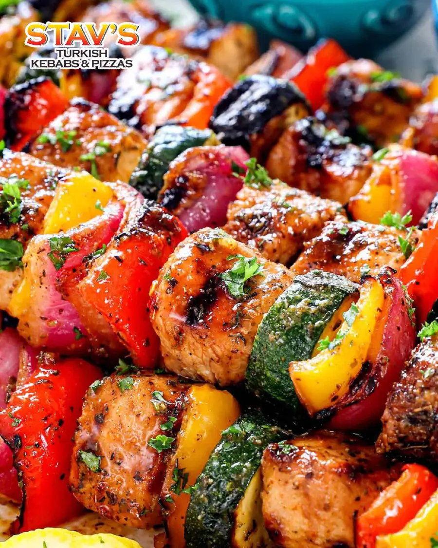 Charcoal grill dishes served at Stavs Kebab House Restaurant in Boness
