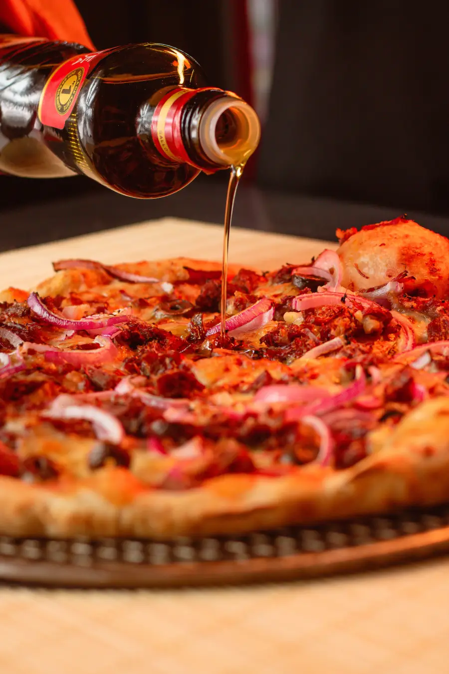 Pizza served at Stavs Kebab House Restaurant in Boness