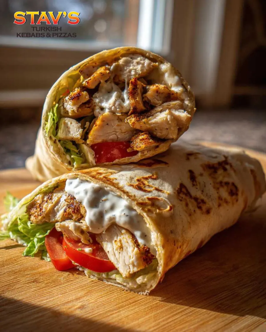 wraps served at Stavs Kebab House Boness